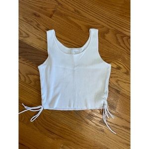 White crop top